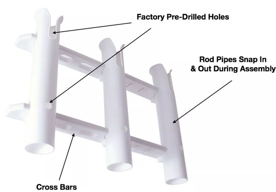 Rod Rack – Easy Carry & Easy Fishing