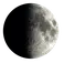 1st quarter Moon illustration