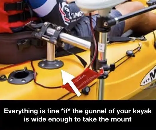 Watersnake Kayak Motor Mount